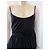Karl Lagerfeld Asymmetrisches schwarzes Viskosekleid - Ansicht 4