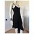 Karl Lagerfeld Asymmetrisches schwarzes Viskosekleid - Ansicht 6