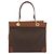 Céline Celine Vintage Macadam Canvas and Leather Marrone - vista 2