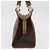 Céline Celine Vintage Macadam Canvas and Leather Marrone - vista 3