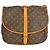 Borsa Louis Vuitton Saumur in tela Monogram 35 Marrone - vista 2