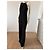 Halston Heritage Tuta Nera con Dettagli Dorati Nero - vista 6