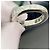 Harry Winston Platinring mit Smaragdschliff-Diamanten Silber - Ansicht 2