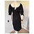 Diane Von Furstenberg Schwarzes Baumwollmisch-Kleid - Ansicht 5