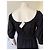Diane Von Furstenberg Schwarzes Baumwollmisch-Kleid - Ansicht 6