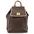 Céline Celine Vintage Drawstring Flap Macadam Coated Canvas Marron