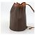 Céline Celine Vintage Macadam Canvas and Leather Marrone - vista 4