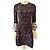 Vestido de seda Derek Lam 10 Crosby Estampado Abstracto Negro Blanco Roja Azul oscuro