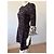 Vestido de seda Derek Lam 10 Crosby Estampado Abstracto Negro Blanco Roja Azul oscuro - vista 6