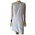 Diane von Furstenberg Vestido Blanco Bordado Caralyn