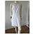 Diane von Furstenberg Vestido Blanco Bordado Caralyn - vista 17