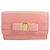 Cartera de doble pliegue Vara Ribbon Salvatore Ferragamo Rosa