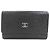 Chanel Camellia Long Wallet Schwarz