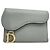 Christian Dior Saddle Lotus Bi-fold Wallet Braun