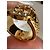 Chanel Ring mit CC-Logo und Kristallen Golden - Ansicht 14