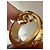 Chanel Ring mit CC-Logo und Kristallen Golden - Ansicht 16
