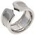 Anello C2 Band in oro bianco 18K Cartier - vista 2