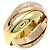 Cartier 3-Farben 18K Bandring - Ansicht 2