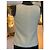 Top de tweed Chanel ecru com emblema bordado - vista 5