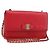 Borsa a Spalla Salvatore Ferragamo Vala Chain in Pelle Rossa e Oro Auth ka4496 Rosso D'oro