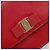 Borsa a Spalla Salvatore Ferragamo Vala Chain in Pelle Rossa e Oro Auth ka4496 Rosso D'oro - vista 14