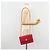 Borsa a Spalla Salvatore Ferragamo Vala Chain in Pelle Rossa e Oro Auth ka4496 Rosso D'oro - vista 23