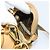 Borsa a Spalla PRADA Nylon Canvas Beige Oro Auth 171276 D'oro - vista 28
