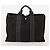 Hermès Borsa Fourre Tout HERMES 2 Set Cotone Nero Navy Autentica 181810 Blu navy - vista 10