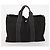 Hermès Borsa Fourre Tout HERMES 2 Set Cotone Nero Navy Autentica 181810 Blu navy - vista 11