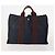 Hermès Borsa Fourre Tout HERMES 2 Set Cotone Nero Navy Autentica 181810 Blu navy - vista 2