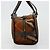 Borsa a mano BURBERRY Nova Check Blue Label in lana marrone e oro Auth 181585 D'oro - vista 3