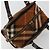 Borsa a mano BURBERRY Nova Check Blue Label in lana marrone e oro Auth 181585 D'oro - vista 6