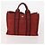 Hermès Borsa Fourre Tout HERMES in cotone 4 Set Nero Rosso grigio Autentico ti3922 Marrone - vista 15