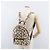 Zaino MCM Vicetos Logogram PVC Leather Ivory Gold Auth 176436 D'oro Crudo - vista 26