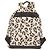 Zaino MCM Vicetos Logogram PVC Leather Ivory Gold Auth 176436 D'oro Crudo - vista 3