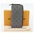 LOUIS VUITTON Monogram Shadow Zippy Wallet Vertical Gray M81384 LV Auth 181734A Marrone - vista 12