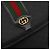Borsa GUCCI Micro GG Supreme Web Sherry Line in PVC Nero 001 115 0914 Auth 182409 D'oro - vista 14