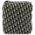 Borsa a tracolla Christian Dior Trotter Canvas PVC Nero Argento Auth 180010 - vista 3