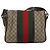 GUCCI GG Supreme Web Sherry Line Bag PVC Beige Silver 145844 Auth ti3927 Silvery - view 3