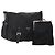 Borsa a tracolla PRADA Nylon e scamosciato 2 Set Nero Argento Auth 181335