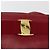 Salvatore Ferragamo Vala Schultertasche Leder Rot Gold Auth 182294 Golden - Ansicht 14