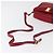 Salvatore Ferragamo Vala Schultertasche Leder Rot Gold Auth 182294 Golden - Ansicht 7