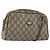 Borsa a Spalla GUCCI GG Plus Supreme PVC Beige Oro Auth 182399 D'oro