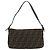 FENDI Zucca Canvas Mamma Baguette Shoulder Bag Black Brown Auth 182801V Marrone Nero - vista 2
