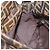 FENDI Zucca Canvas Mamma Baguette Shoulder Bag Black Brown Auth 182801V Marrone Nero - vista 23