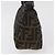 FENDI Zucca Canvas Mamma Baguette Shoulder Bag Black Brown Auth 182801V Marrone Nero - vista 4