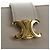Céline Carteira CELINE Triomphe em couro bege ouro Auth 181278M Dourado - vista 17