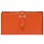 Béarn Hermès HERMES Bearn Leather Accessory Orange - 103548