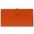 Béarn Hermès HERMES Bearn Leather Accessory Orange - 103548 - view 3
