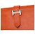 Béarn Hermès HERMES Bearn Leather Accessory Orange - 103548 - view 7